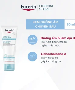 Kem dưỡng ẩm chuyên sâu, tái tạo da nhạy cảm Eucerin AtoControl Face Cream 50ml