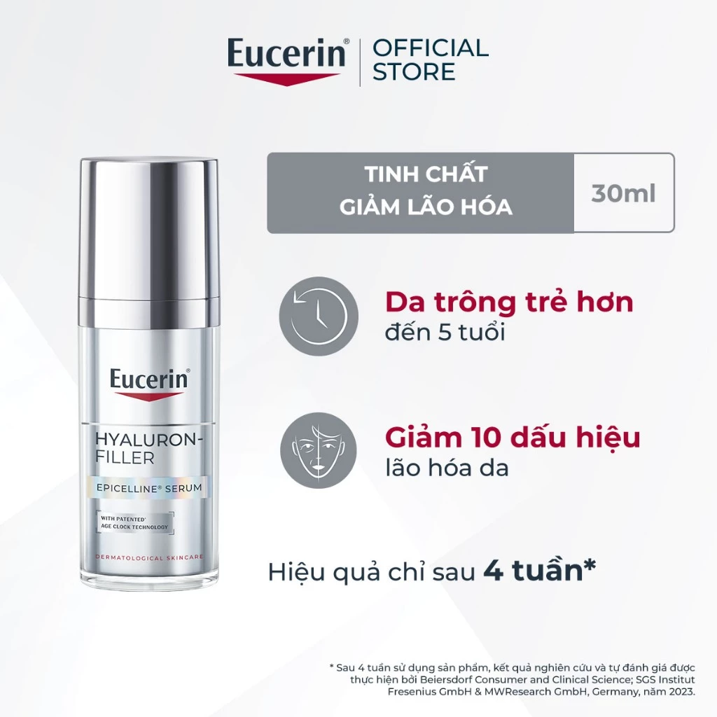 Tinh chất giúp giảm dấu hiệu lão hóa Eucerin Hyaluron-Filler Epicelline Serum 30ml