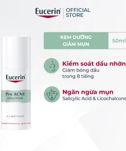 Kem dưỡng ẩm kiểm soát nhờn & giảm mụn Eucerin Matt Fluid 50ml
