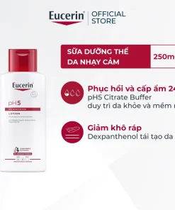 Sữa dưỡng thể cho da khô nhạy cảm Eucerin pH5 Lotion 250ml